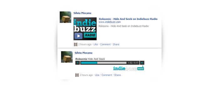 Indiebuzz Facebook Radio Players